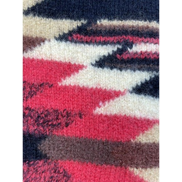 Vtg WOOL Southwest Aztec Susan Bristol Cardigan Size XL Sweater 90s - Picture 7 of 7